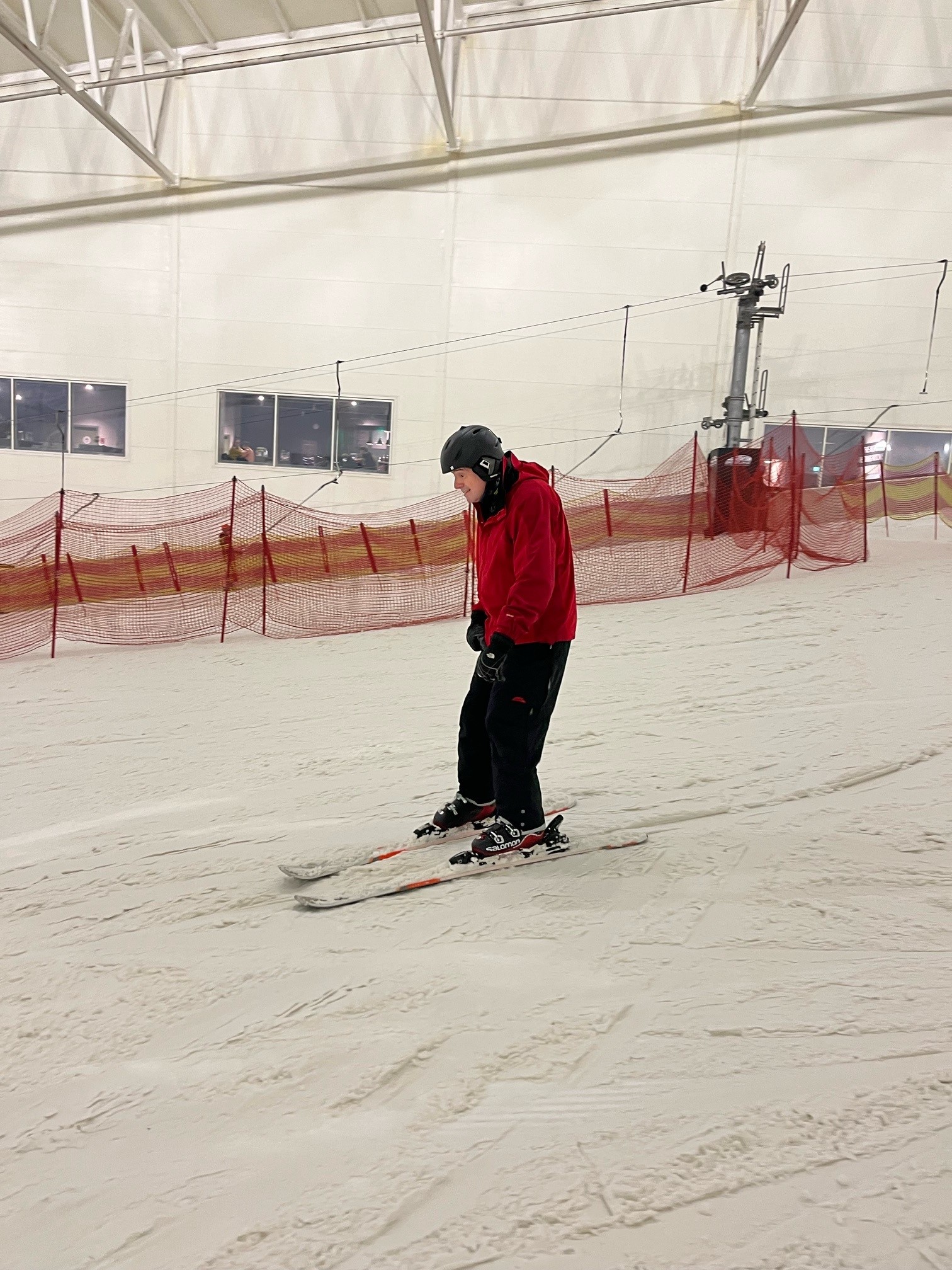 Kev, Skiing at Xsacpe, Hull.