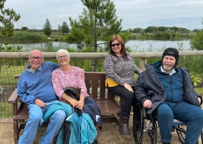 Some of our service users enjoying a day trip to Yorkshire Wildlife Park (July 2024)