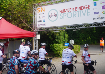 Humber Bridge Sportive 2024 - The fun family friendly cycle ride start line