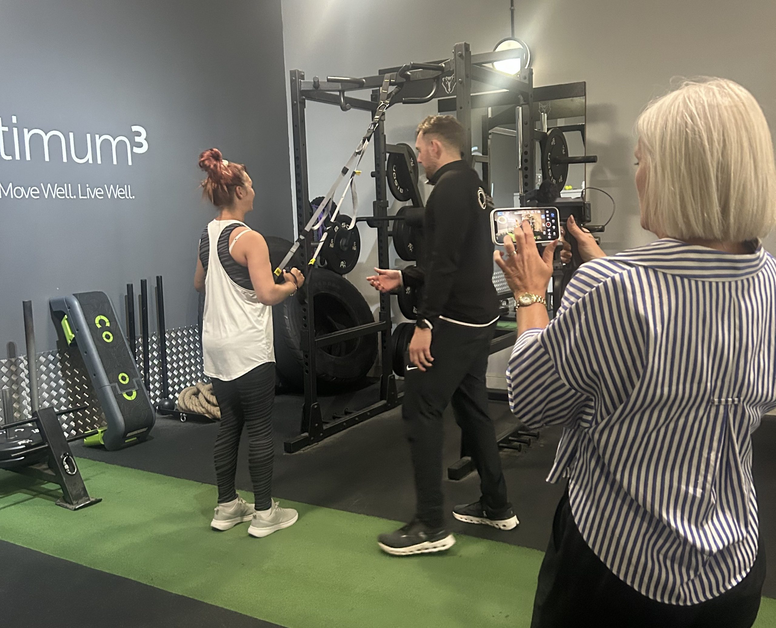 ITV Calendar also filmed one-to-one gyms sessions provided by P.A.U.L For Brain Recovery (C)