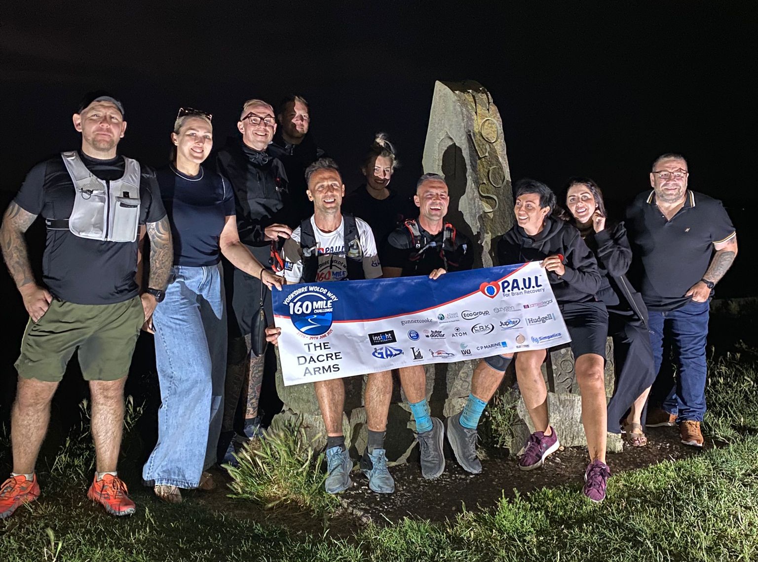 Paul and Lee's Yorkshire Wolds Way 160-mile challenge - Paul and Lee successfully complete the 160-mile challenge 3 with all well wishers - c Paul and Lee's Yorkshire Wolds Way 160-mile challenge - Paul and Lee successfully complete the 160-mile challenge 3 with all well wishers